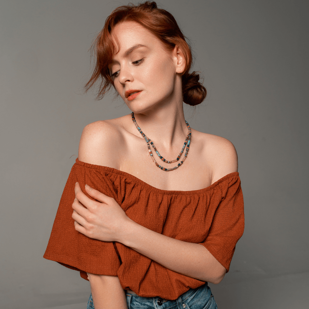 GemGlow Necklace - Elegante Edelsteen Choker
