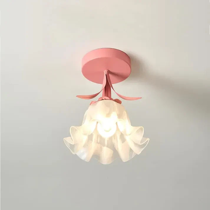 MiniFlorale Plafondlamp - Luxe Mini Hanglamp voor Tijdloze Sfeer