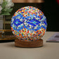 BohoCharm - Moderne USB Tafellamp met Hout en Glas