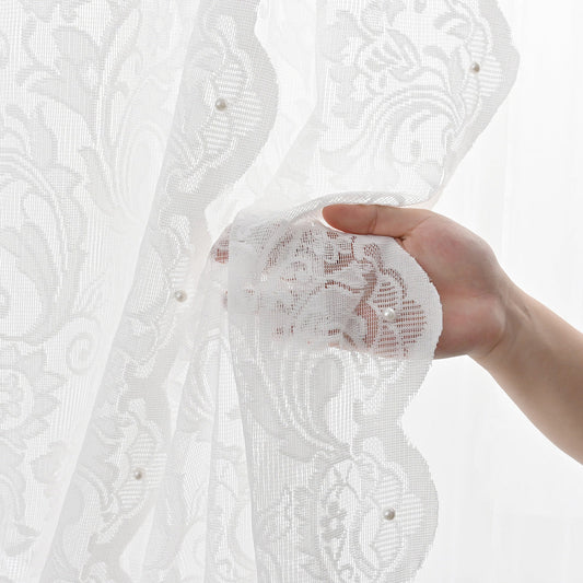 EleganceSheer Gordijn - Luchtig Transparant Witte Raambekleding