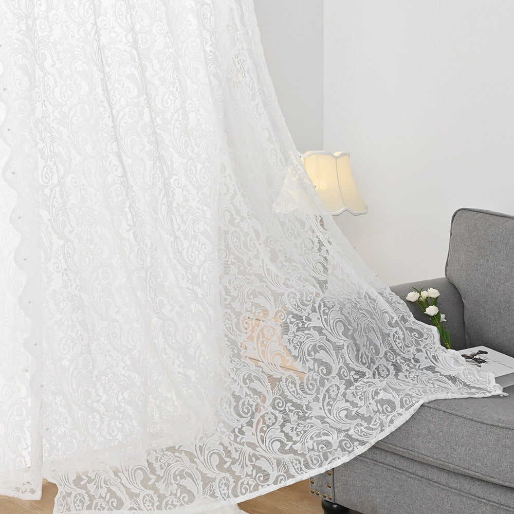 EleganceSheer Gordijn - Luchtig Transparant Witte Raambekleding