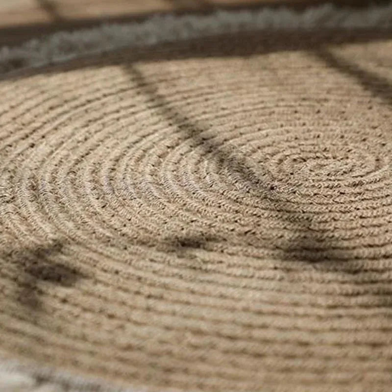 WeaveNest - Luxe Jute Vloerkleed voor Interieur