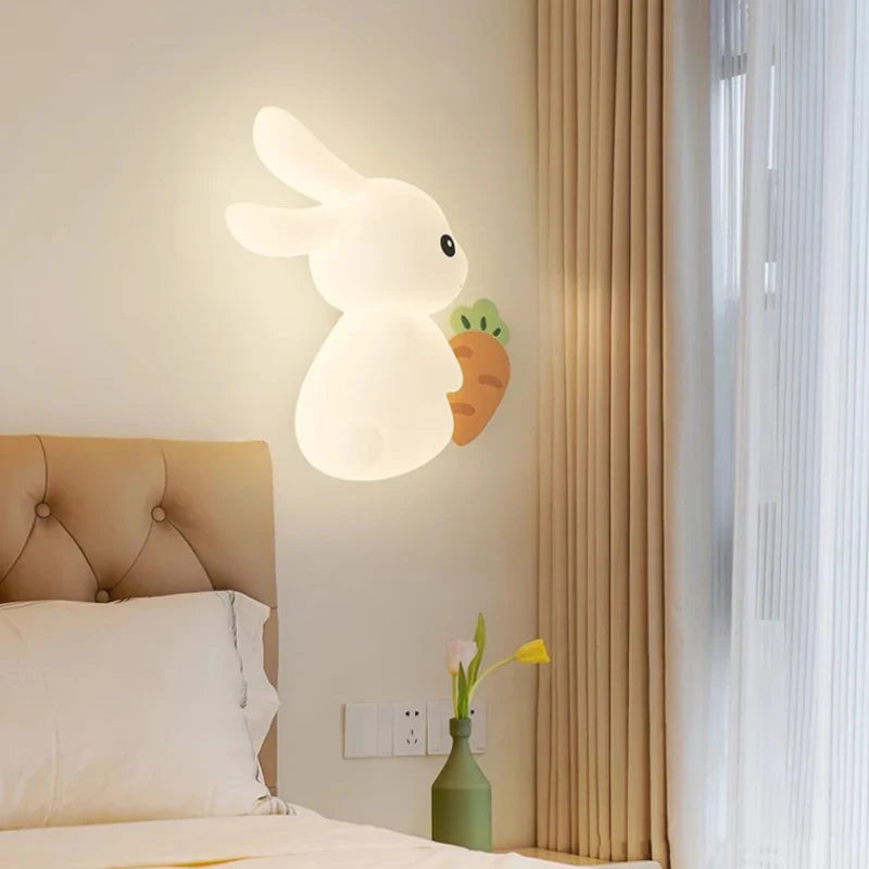 RabbitGlow Lamp - Speelse LED Kinder Wandlamp