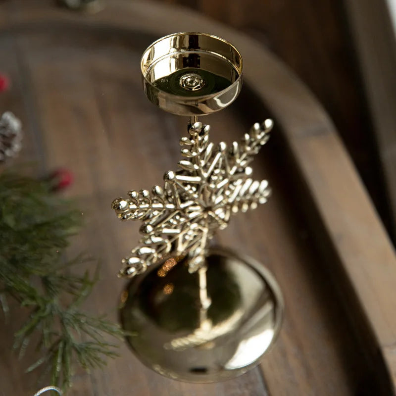 StarGlow Candle Holder - Elegante Gouden Decoratie voor Feestdagen