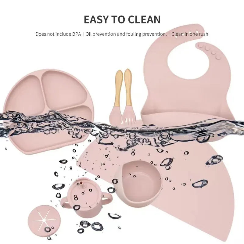 SiliconeBaby Set – Complete 6-delige Voedingsset voor Baby's