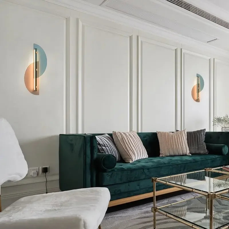 ArcGlow Lamp – Creatieve Glazen Wandlamp