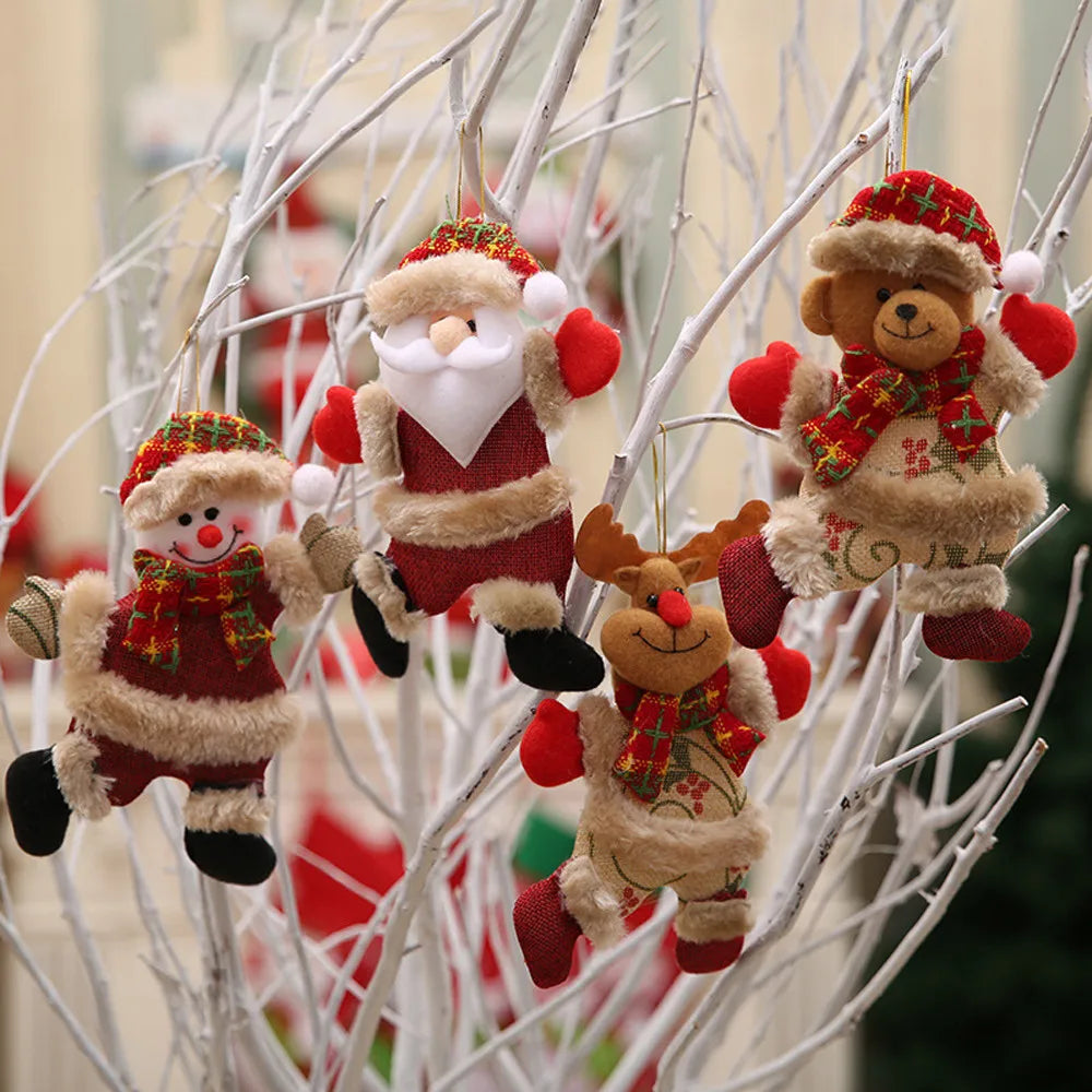 Magical Christmas Ornamenten - Set van 4 Sfeervolle Kerstdecoraties