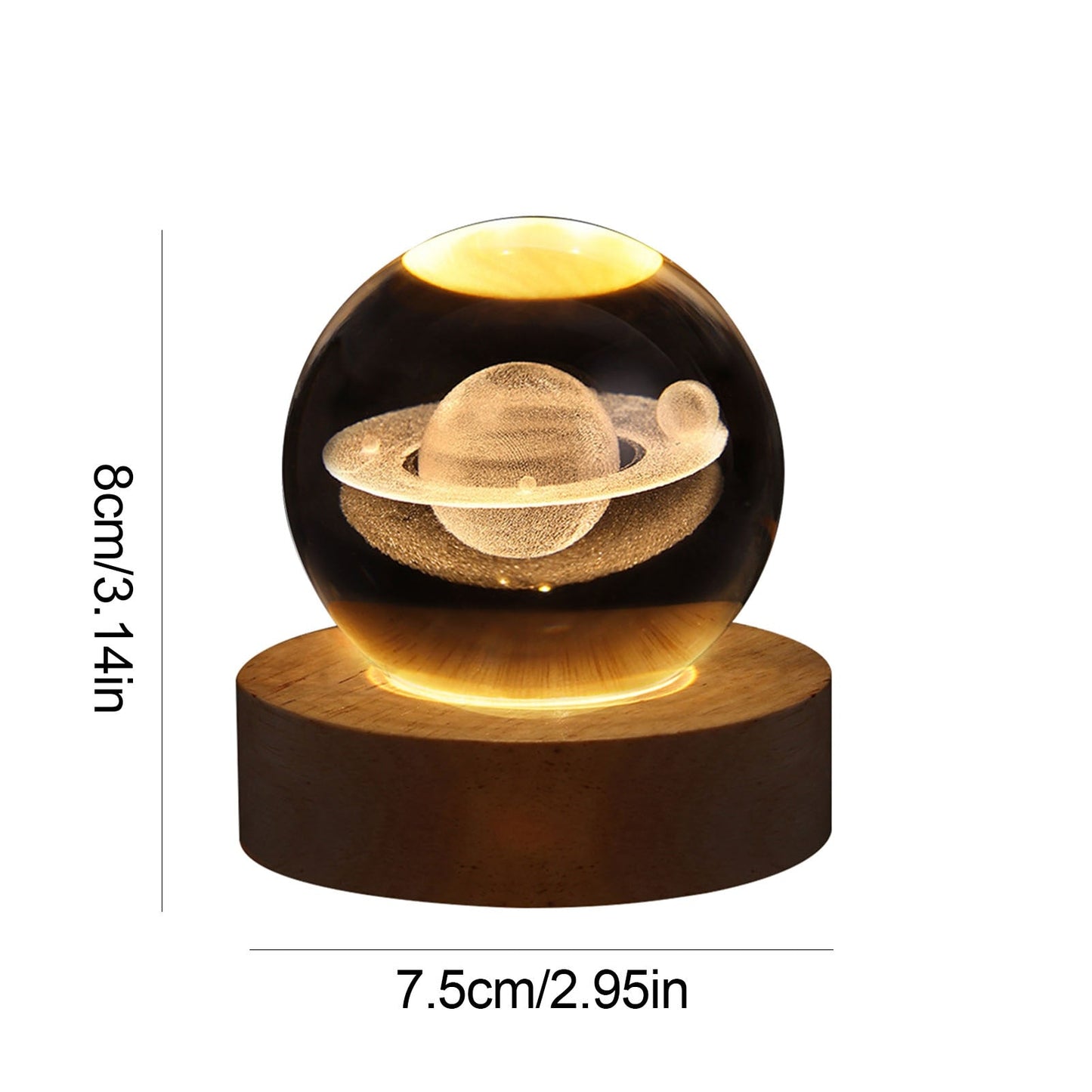 Crystal Light Ball – Betoverende Glazen Sfeerlicht voor Thuis