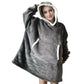 SnugFit Hoody Deken - Luxe Flanel met Sherpa