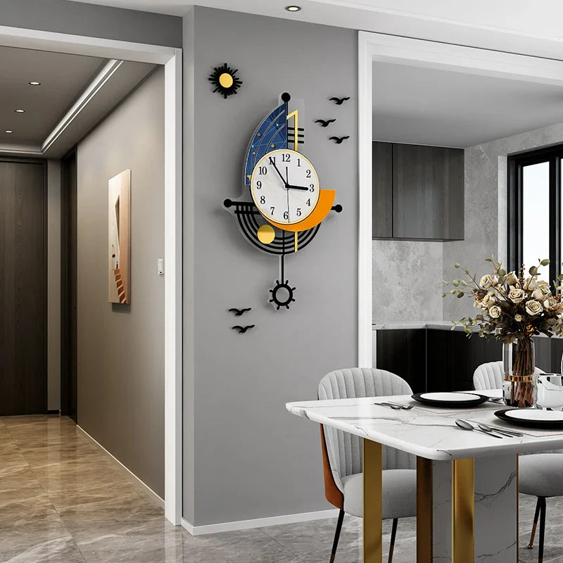 NauticTime Clock - Elegante Zeilboot Wandklok