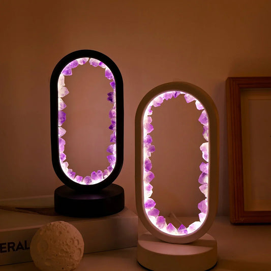 Améthystique – Elegante Natuurlijke Kristallen Verlichting