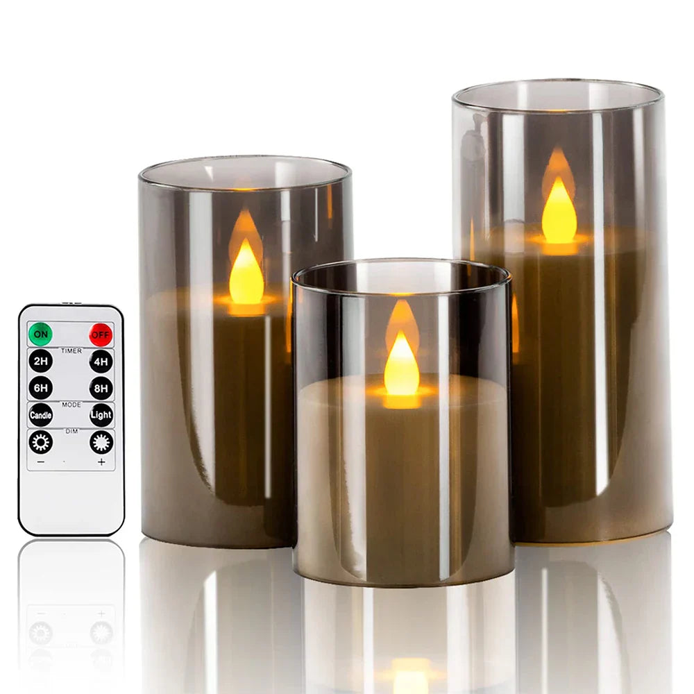 Oplaadbare CandleGlow – Elegante LED Kaarsenset met Afstandsbediening