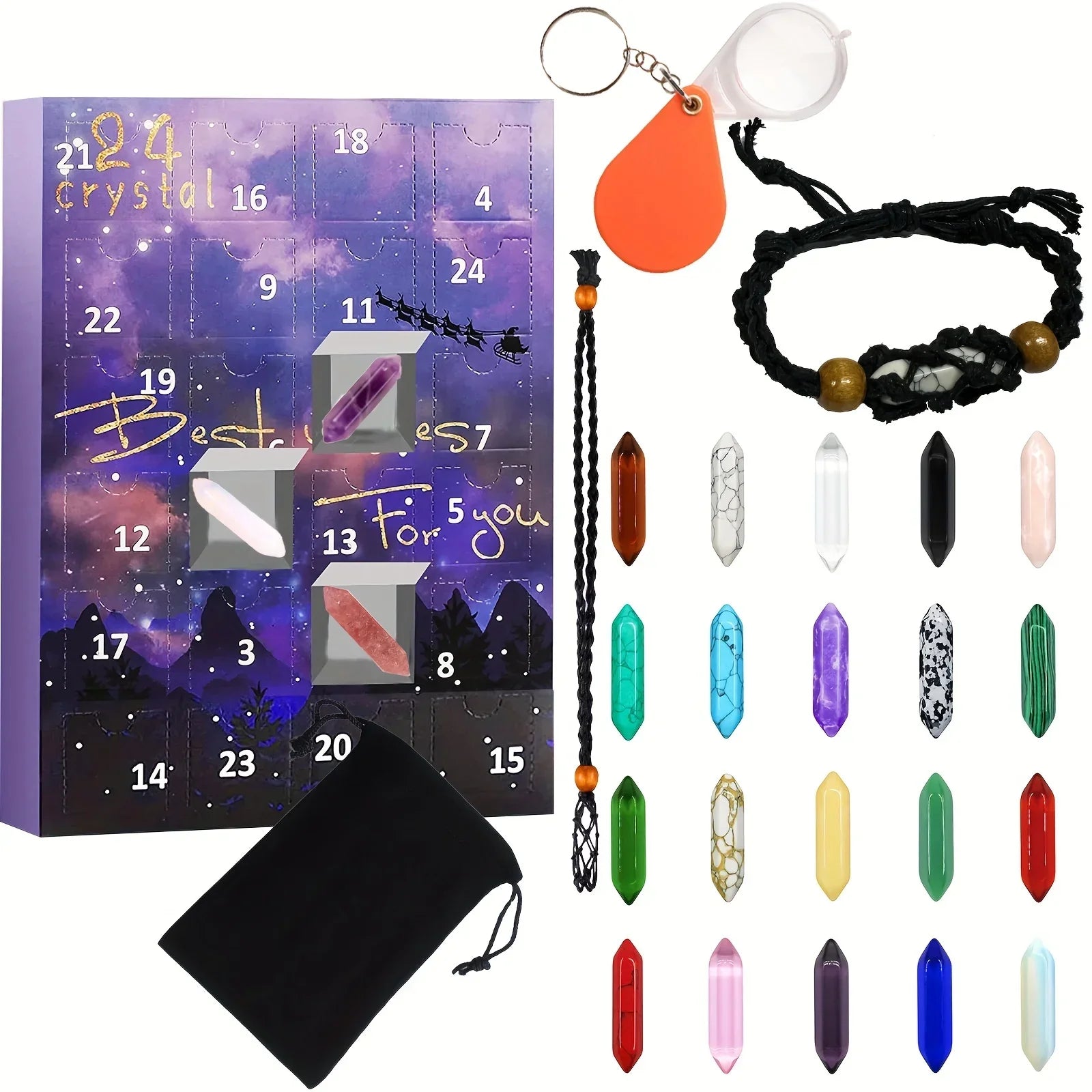 SparklingGems Calendar - 24 Kristallen voor Feestelijk Plezier
