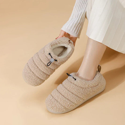 CloudWalk Pantoffels - Stijlvolle Pluche Antislip Pantoffels voor Ultiem Wintercomfort