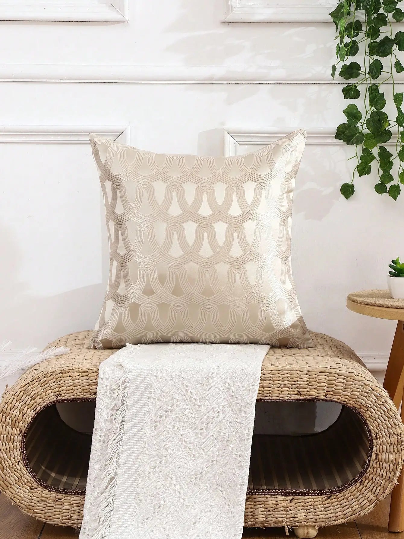 Nordic Kussenhoes - Scandinavische Luxe Kussenhoes – Minimalistisch Design voor Interieur