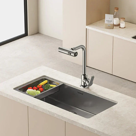 AquaFlow – Verstelbare Keukenkraan met Waterval Design