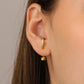 SerpentEdge Earrings - Elegante Slangvormige Oorbellen