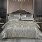 Chic Satijnen Jacquard Dekbedovertrek voor Luxe Slaapkamer