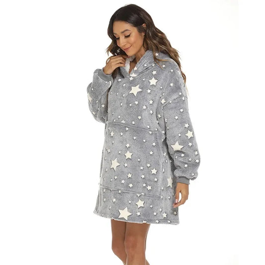 StarlightSnug - Luxe Sterren Hoodie voor Comfortabele Avonden
