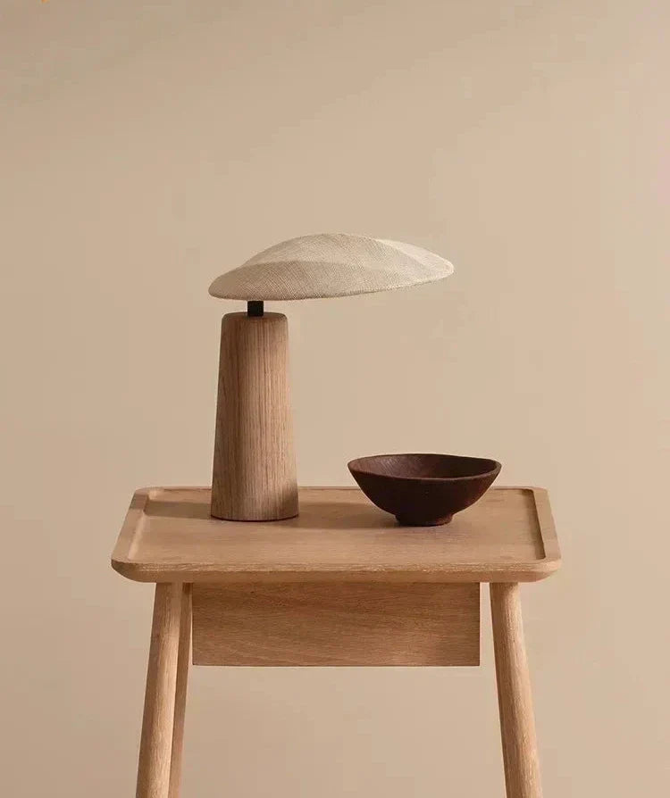 ZenGlow - Retro Houten Lamp voor Serene Verlichting