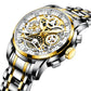SkeletonWatch - Stijlvol Herenhorloge met Zwart Design