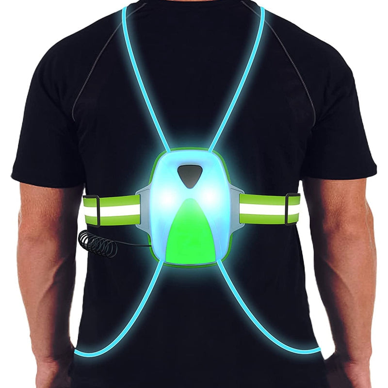 ReflectGlow - Verlicht Hardloopveiligheidsvest voor Buiten