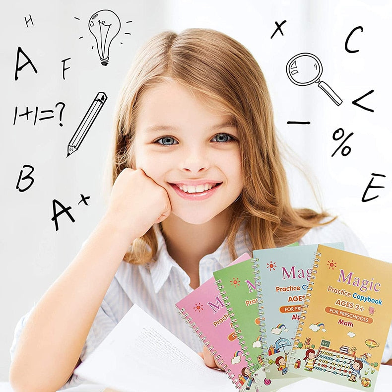 ScribbleJoy Boek - Herbruikbaar Educatief Schrijfboek voor Kinderen
