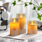 SafeGlow LED Kaarsenset - Elegante Draadloze Oplaadkaarsen Set van 3