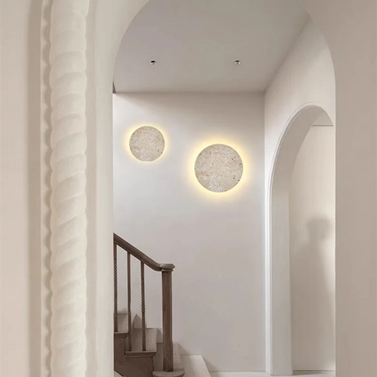 ZenGlow Wall Lamp - Wabi-Sabi Minimalisme voor Je Muur