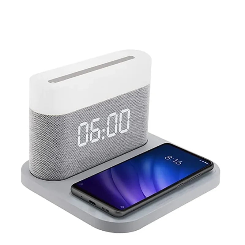 SmartCharge - Multifunctioneel Oplaadstation met Alarm en Nachtlampje
