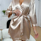 ChicWrap Morning Gown - Luxe Glacé Zijde Ochtendjurk