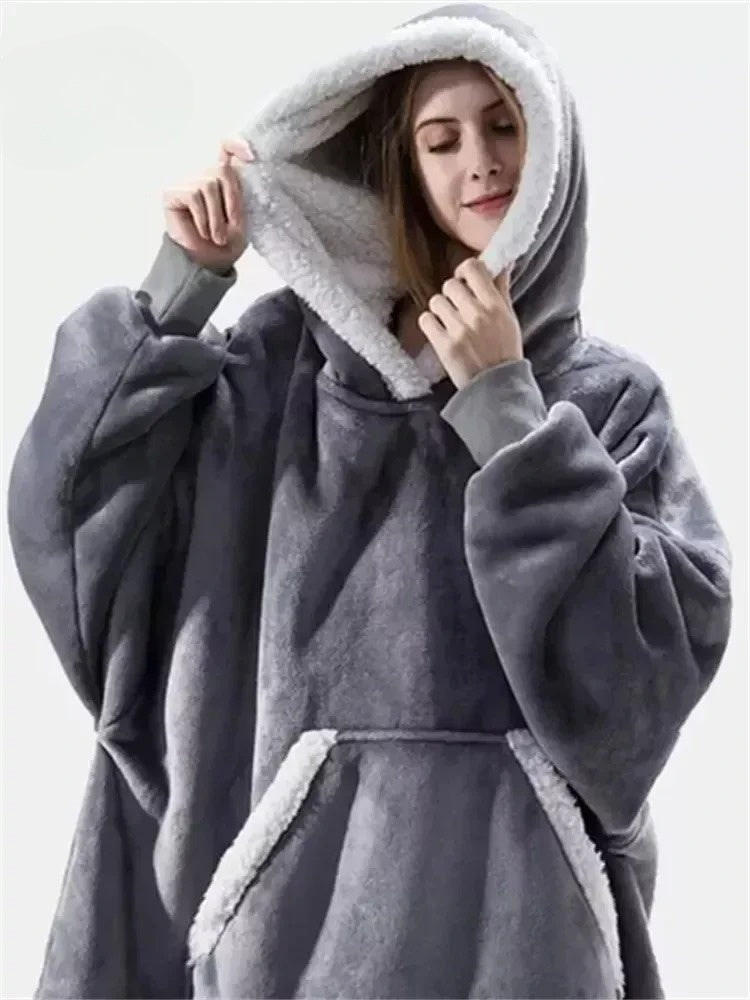 CozyWrap - Luxe Oversized Fleece Hoodie voor Ultiem Comfort