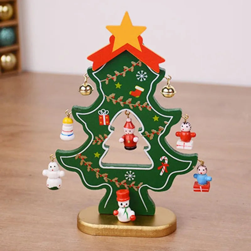 CharmTree Kerstboom - Handgemaakte 3D Kerstdecoratie van Hout