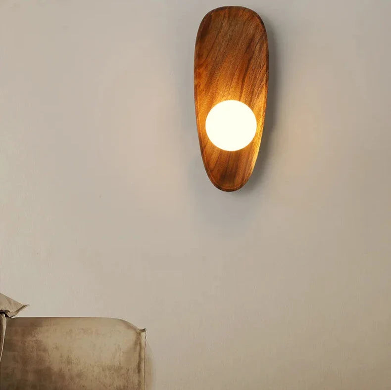 BoisLumi Wall – Natuurlijke Houten Wandlamp voor Sfeervolle Verlichting