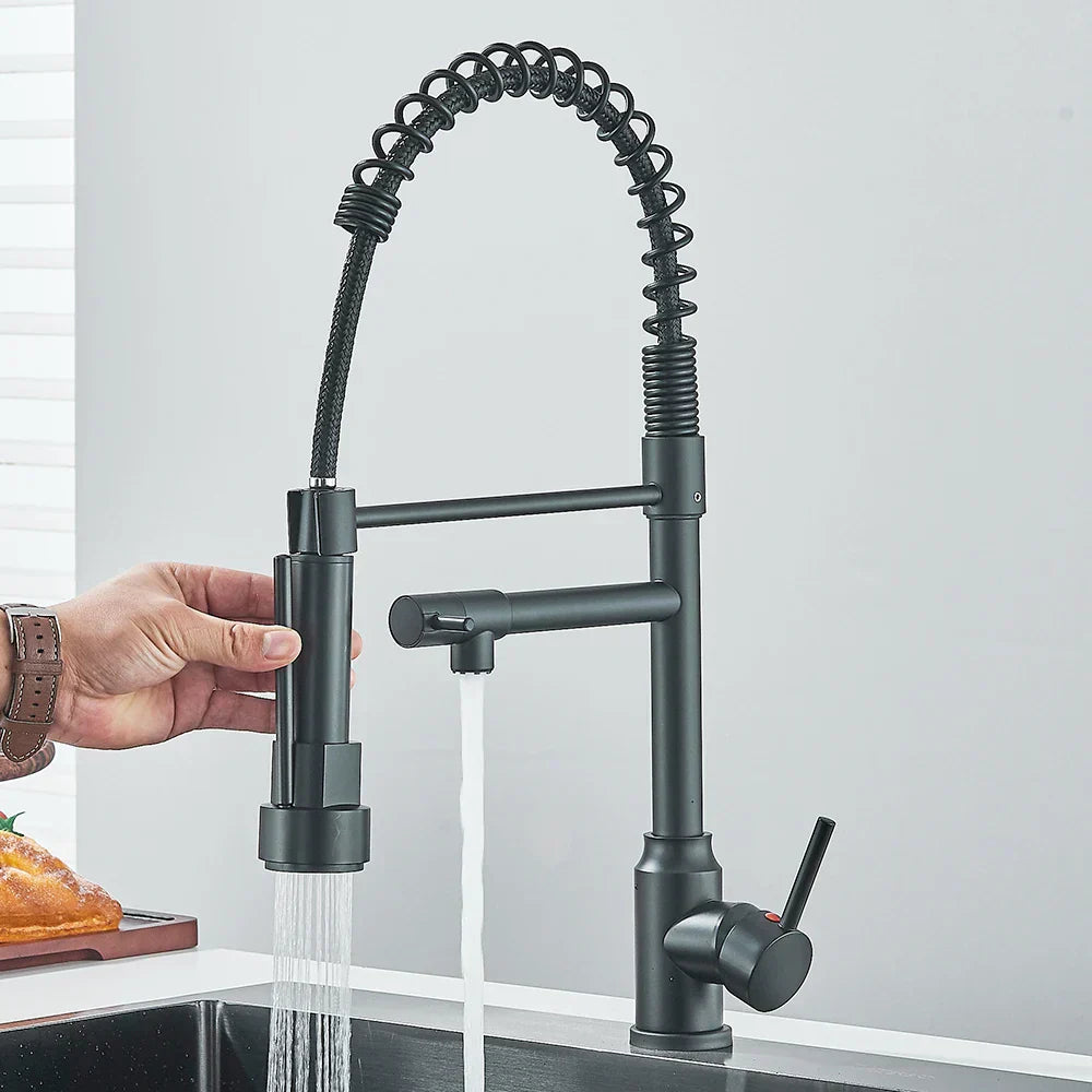 HydroFlex – Moderne Keukenkraan met Dubbele Uitloop