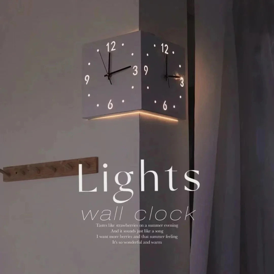 DualEdge Clock - Elegante Wandklok met Stille Mechanisme
