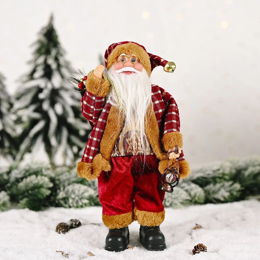 PoupeeFestive Santa Plush - Schattige Kerstman voor Decoratie