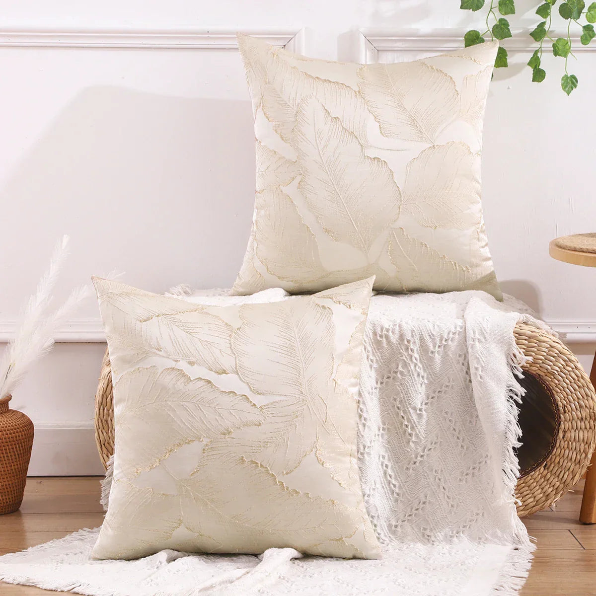 Nordic Kussenhoes - Scandinavische Luxe Kussenhoes – Minimalistisch Design voor Interieur