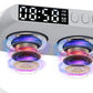 GlowHub - Multifuntionele Oplaadbare Speaker met Wekker en Sfeerlicht