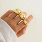 TrioGlam Rings - Set van 3 Glanzende Metaaldecoraties