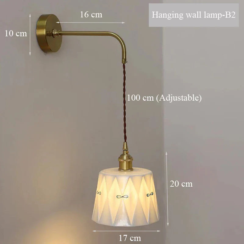 ZenGlow Light - Retro Japanse Wandlamp met Schakelaar