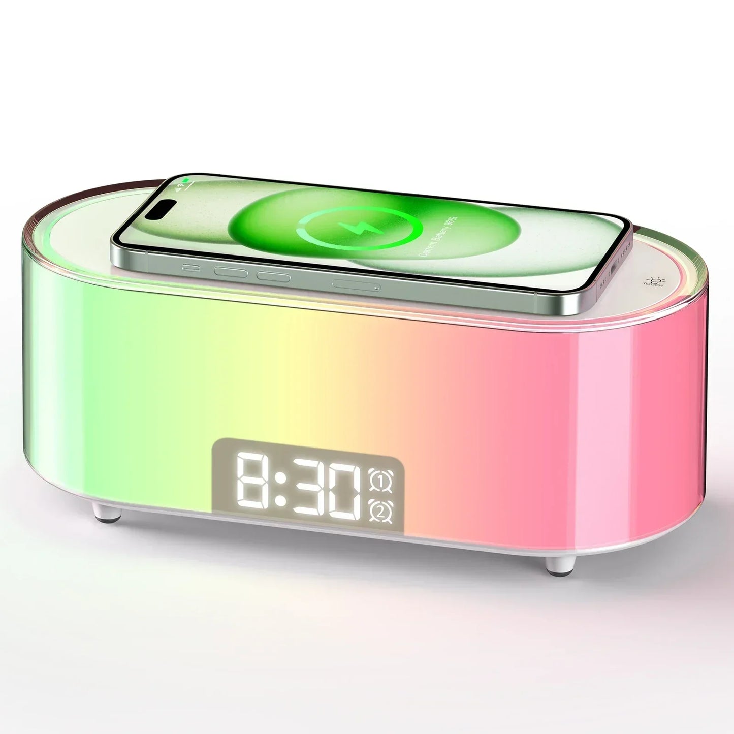 SmartCharge - Elegant Draadloos Oplaadstation met Wekfunctie