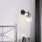 LumiSconce – Zwart Gouden Glazen Wandlamp