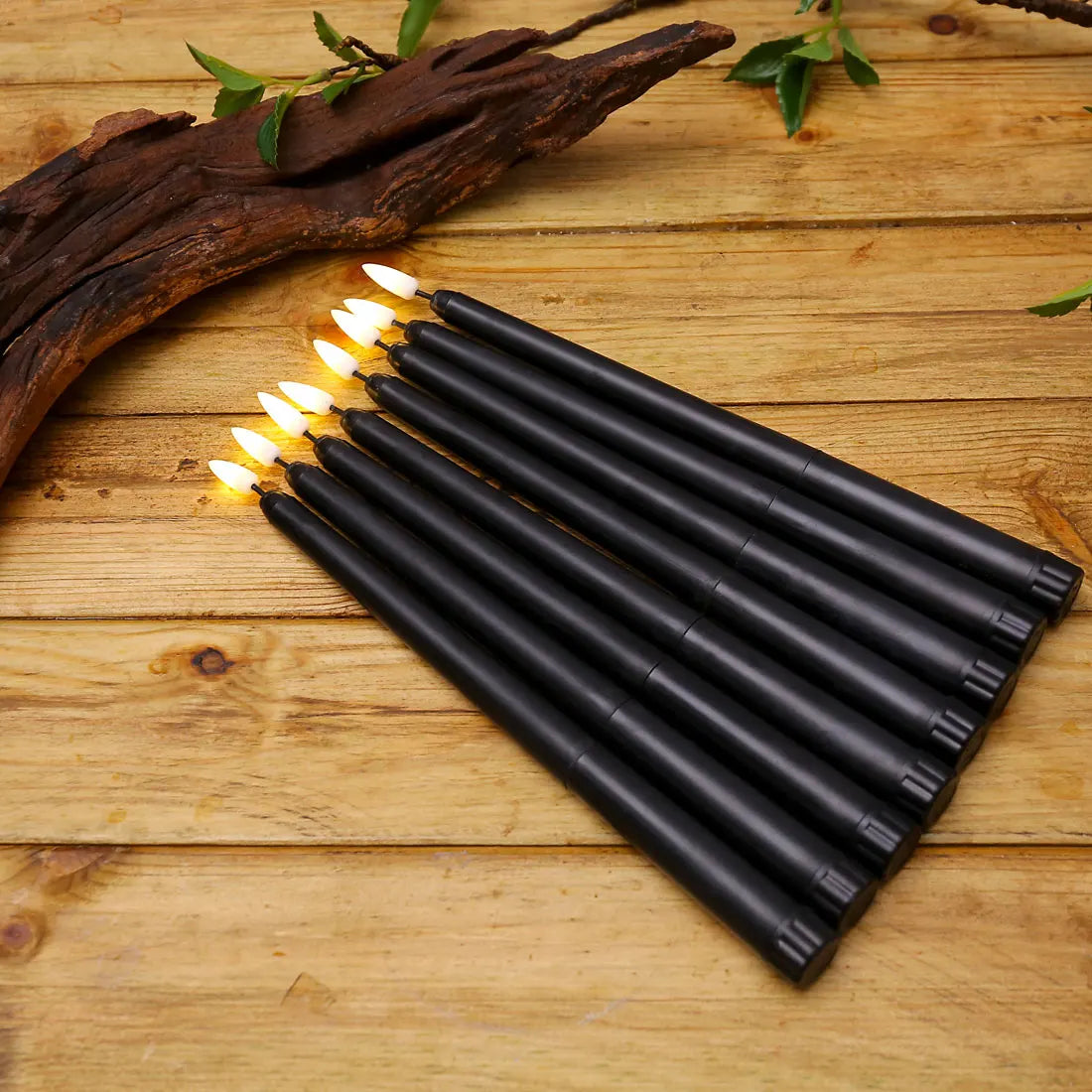 Nightfall LED Kaarsen - Mystieke Zwarte LED Kaarsen voor Halloween