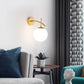 LumiSconce – Zwart Gouden Glazen Wandlamp