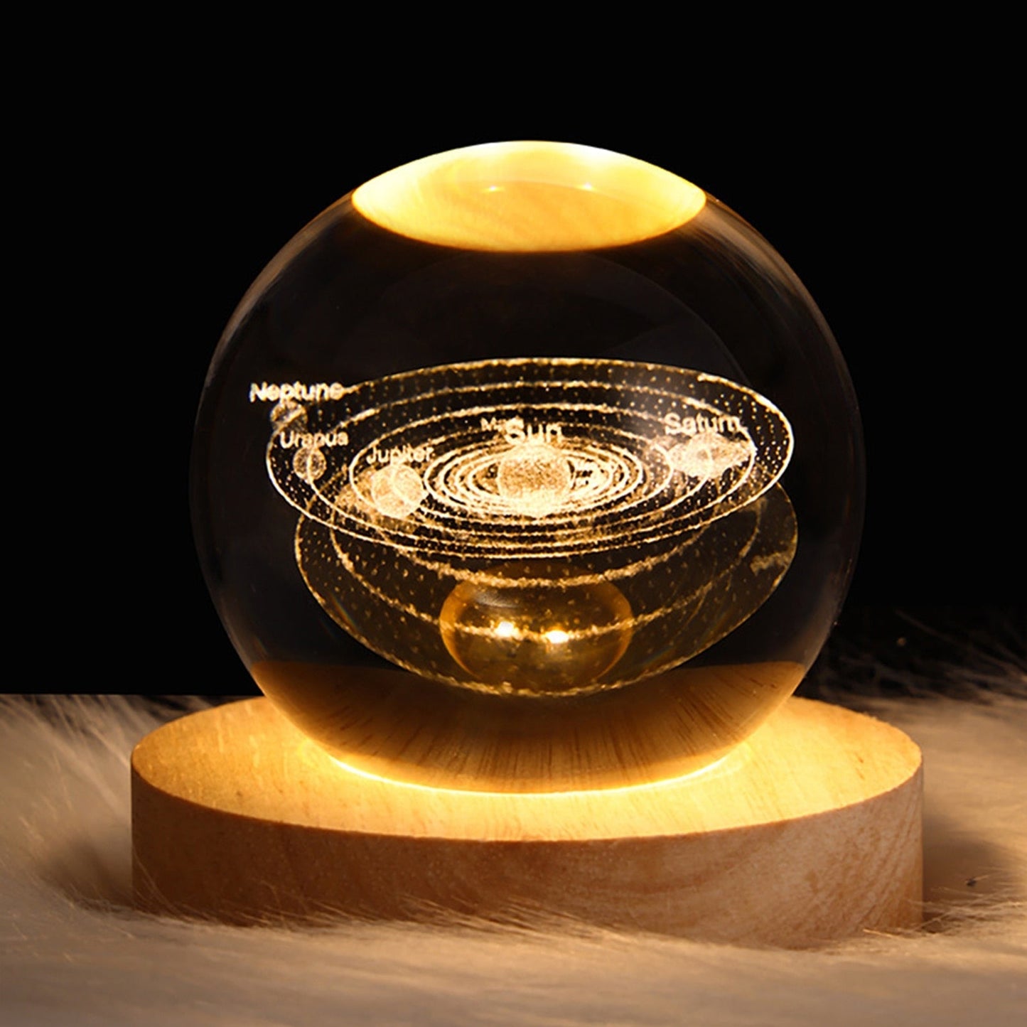 Crystal Light Ball – Betoverende Glazen Sfeerlicht voor Thuis