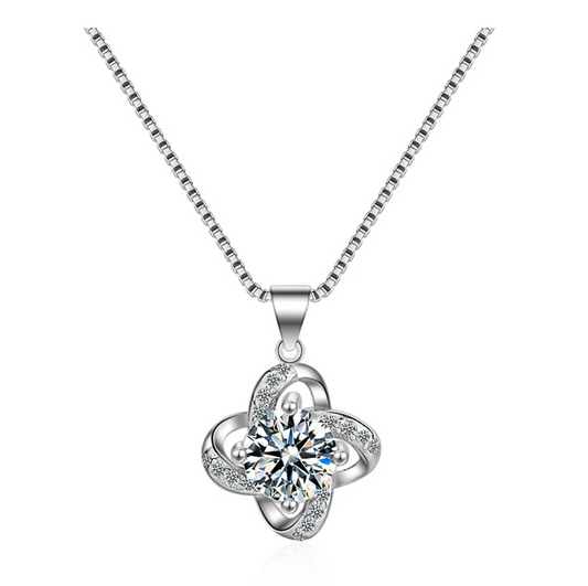 Charmante Liebdesknoop Ketting en Oorbellen Set | Het ideale cadeau!