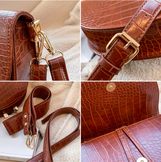 Chelsey Crossbody Bag – Stoere Tas met Krokodillenprint
