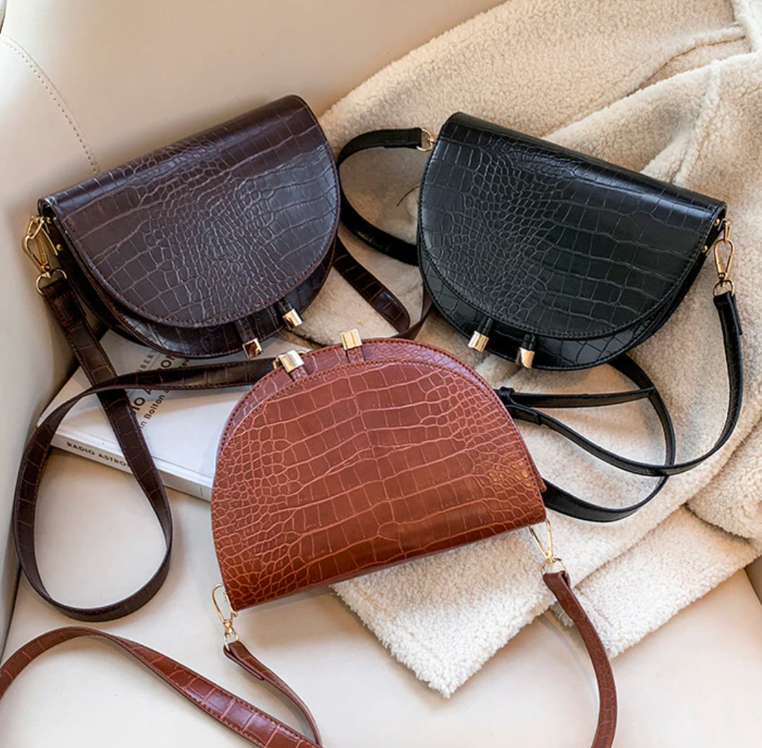 Chelsey Crossbody Bag – Stoere Tas met Krokodillenprint