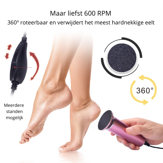 SmoothFeet – Luxe Elektrische Pedicure Vijl